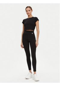 Hugo - HUGO Legginsy 50545350 Czarny Slim Fit. Kolor: czarny. Materiał: syntetyk #3
