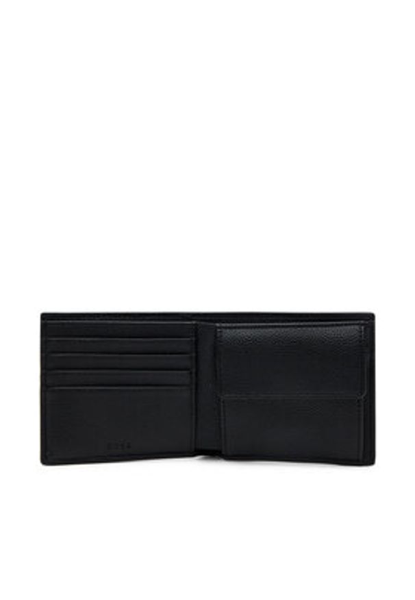 BOSS Duży Portfel Męski 50536511 Czarny. Kolor: czarny. Materiał: skóra