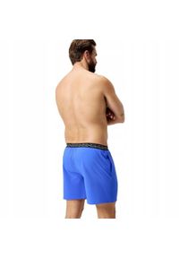 Speedo - Szorty Kąpielowe Męskie Kontrastowy Pasek W Talii Hyperboom. Kolor: niebieski