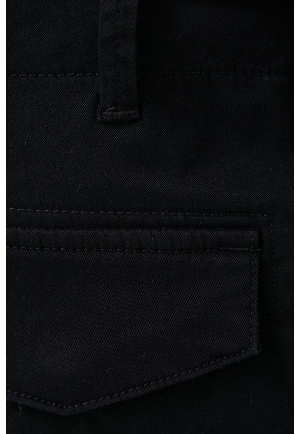 Only & Sons Spodnie męskie kolor czarny w fasonie cargo. Okazja: na co dzień. Kolor: czarny. Materiał: bawełna, tkanina. Wzór: gładki. Styl: casual
