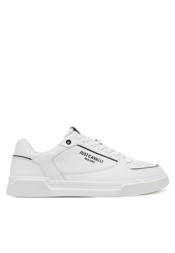 Just Cavalli Sneakersy 78QA3SB2 ZPA91 Biały. Kolor: biały. Materiał: skóra