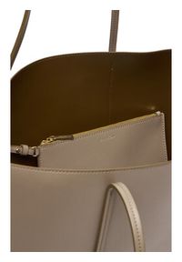 Calvin Klein Torebka Foil Logo Tote W/Pouch LV04F3274G Beżowy. Kolor: beżowy. Materiał: skórzane #7