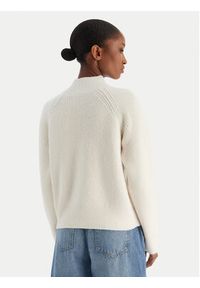 Calvin Klein Jeans Sweter Woolen Stitch LV044D372G Biały Regular Fit. Kolor: biały. Materiał: syntetyk #5