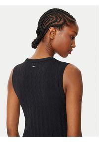 Armani Exchange Sukienka dzianinowa 8NYA9A YMH6Z 1200 Czarny Slim Fit. Kolor: czarny. Materiał: syntetyk #2