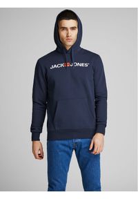 Jack & Jones - Jack&Jones Bluza Corp Old Logo 12137054 Granatowy Regular Fit. Kolor: niebieski. Materiał: bawełna, syntetyk