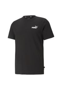 Puma - Męska koszulka Essentials z małym logo PUMA Black. Kolor: czarny #1