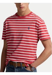 Polo Ralph Lauren T-Shirt 710938134005 Czerwony Slim Fit. Typ kołnierza: polo. Kolor: czerwony. Materiał: bawełna