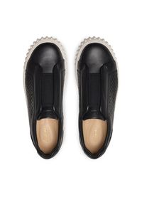 Clarks Sneakersy Mayhill Bay 26181205 Czarny. Kolor: czarny. Materiał: skóra