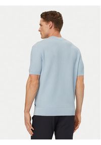 BOSS Sweter H-Nilton 50560468 Niebieski jasny Regular Fit. Kolor: niebieski. Materiał: bawełna #4