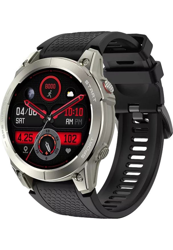 Smartwatch Manta MANTA Smartwatch sportowy Activ X GPS srebrny + po. Rodzaj zegarka: smartwatch. Kolor: srebrny. Styl: sportowy