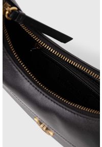 Pinko torebka skórzana kolor czarny. Kolor: czarny. Materiał: skórzane #3