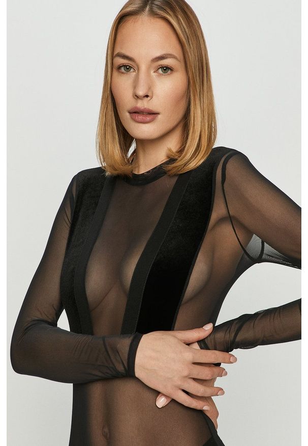 Undress Code - Body IT SUITS YOU. Kolor: czarny. Materiał: welur, materiał