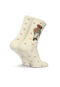 Polo Ralph Lauren Skarpety długie 455P10244001 Écru. Kolor: kremowy. Materiał: bawełna #3
