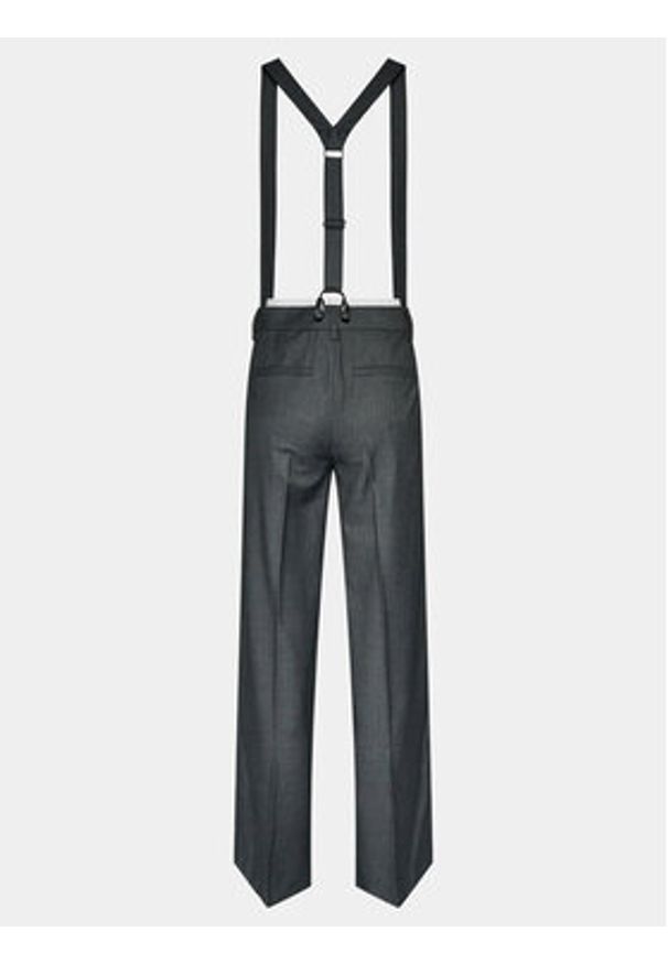 Remain Spodnie materiałowe W. Suspenders 500362514 Szary Straight Fit. Kolor: szary. Materiał: syntetyk