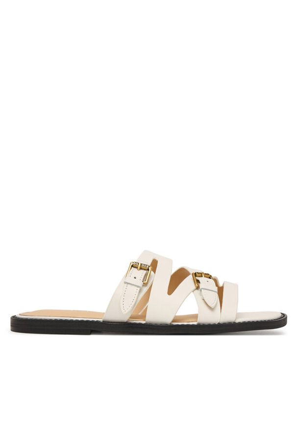 Guess Klapki FLJGRY LEA03 Biały. Kolor: biały. Materiał: skóra