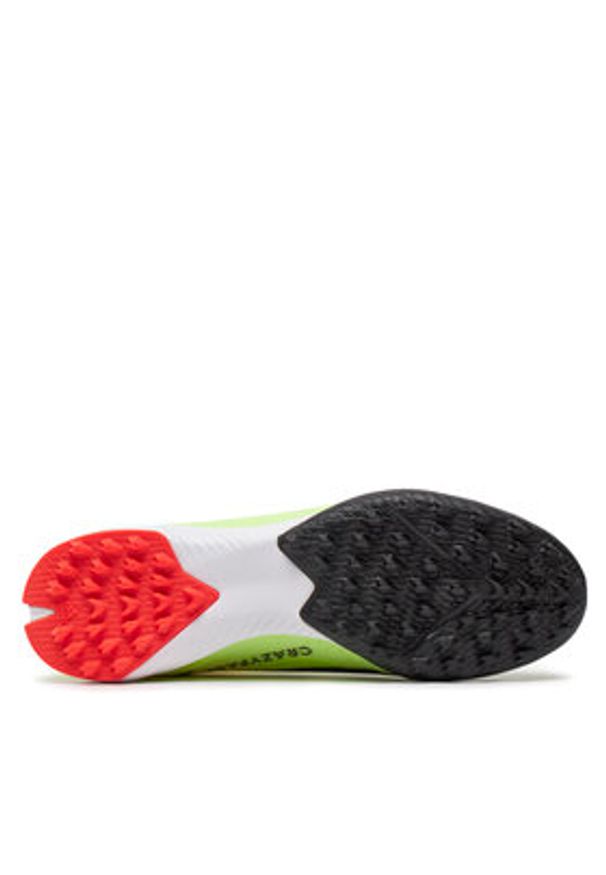 Adidas - adidas Buty do piłki nożnej X Crazyfast League Laceless Turf Boots IF0694 Żółty. Kolor: żółty. Materiał: materiał