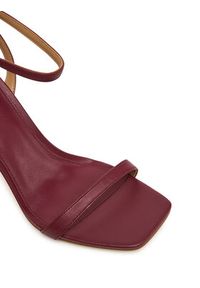 MICHAEL Michael Kors Sandały Liana 40T5LNHS1L Bordowy. Kolor: czerwony. Materiał: skóra #5