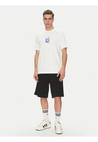 Adidas - adidas T-Shirt Lounge Drink Graphic JJ4013 Biały Regular Fit. Kolor: biały. Materiał: bawełna #3