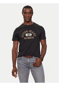 Guess T-Shirt M4BI74 K8HM0 Czarny Slim Fit. Kolor: czarny. Materiał: bawełna #1