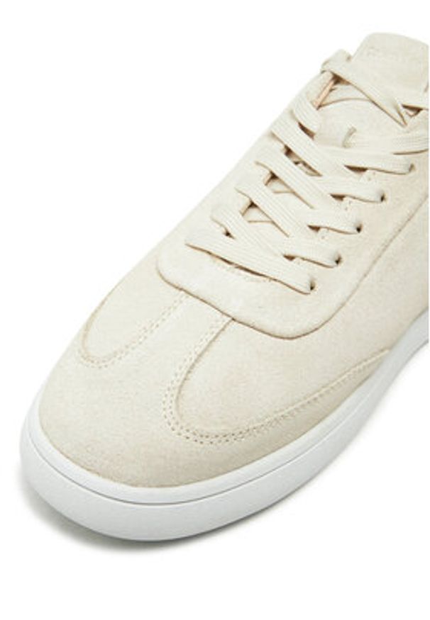 Calvin Klein Sneakersy Cupsole Lace Up - Sue HW0HW02436 Beżowy. Kolor: beżowy. Materiał: skóra, zamsz