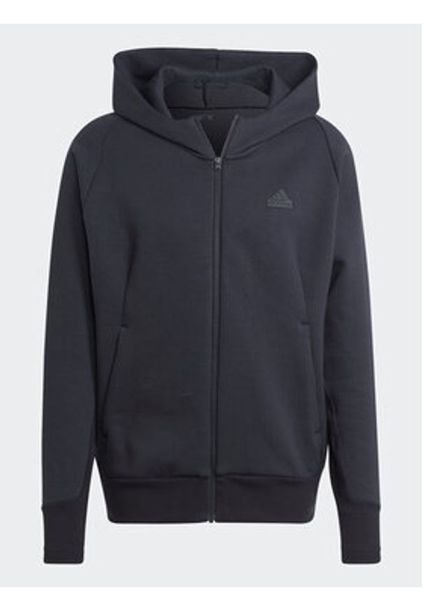 Adidas - adidas Bluza IN5089 Czarny Loose Fit. Kolor: czarny. Materiał: bawełna