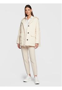 Liviana Conti Kurtka przejściowa F3SW03 Écru Relaxed Fit. Materiał: syntetyk #2
