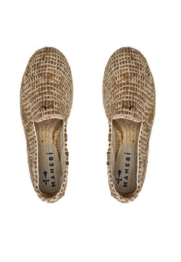 Manebi Espadryle Yucatan Double Sole Espadrilles G 1.2 D0 Beżowy. Kolor: beżowy. Materiał: materiał