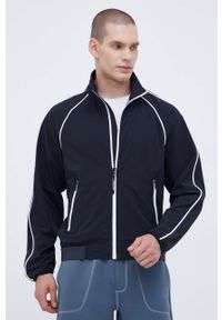 Calvin Klein Performance kurtka sportowa kolor czarny przejściowa. Kolor: czarny. Materiał: materiał. Długość rękawa: raglanowy rękaw. Długość: długie. Styl: sportowy #1