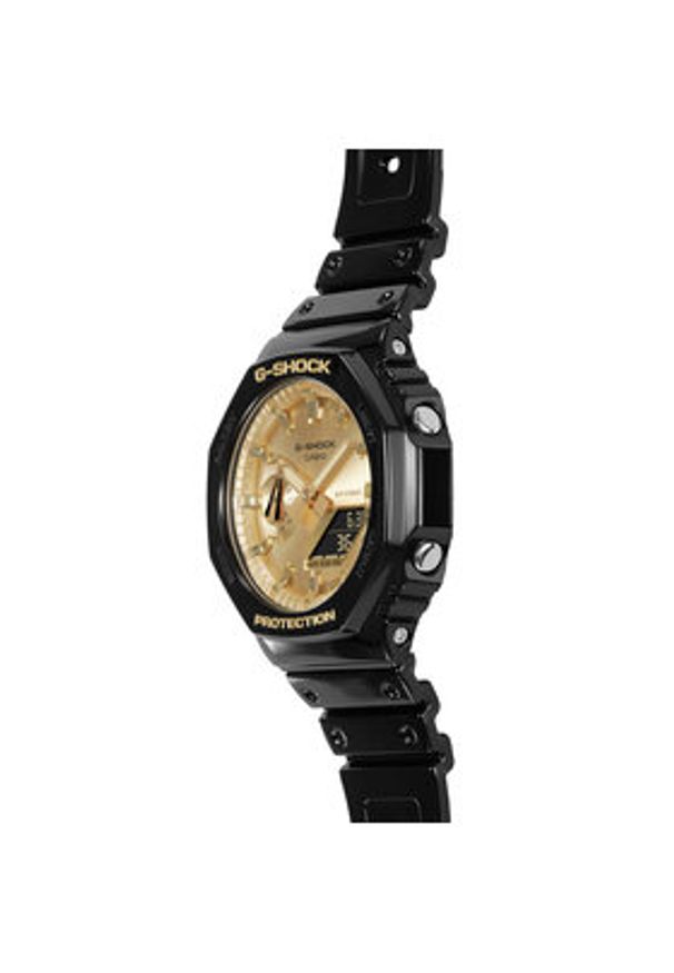 G-Shock Zegarek Octagon GA-2100GB-1AER Czarny. Kolor: czarny