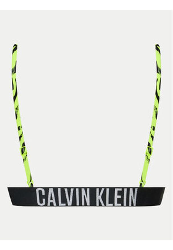 Calvin Klein Swimwear Góra od bikini KW0KW02333 Zielony. Kolor: zielony. Materiał: syntetyk
