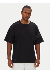 Adidas - adidas T-Shirt Neuclassics HZ3700 Czarny Oversize. Kolor: czarny. Materiał: bawełna #1