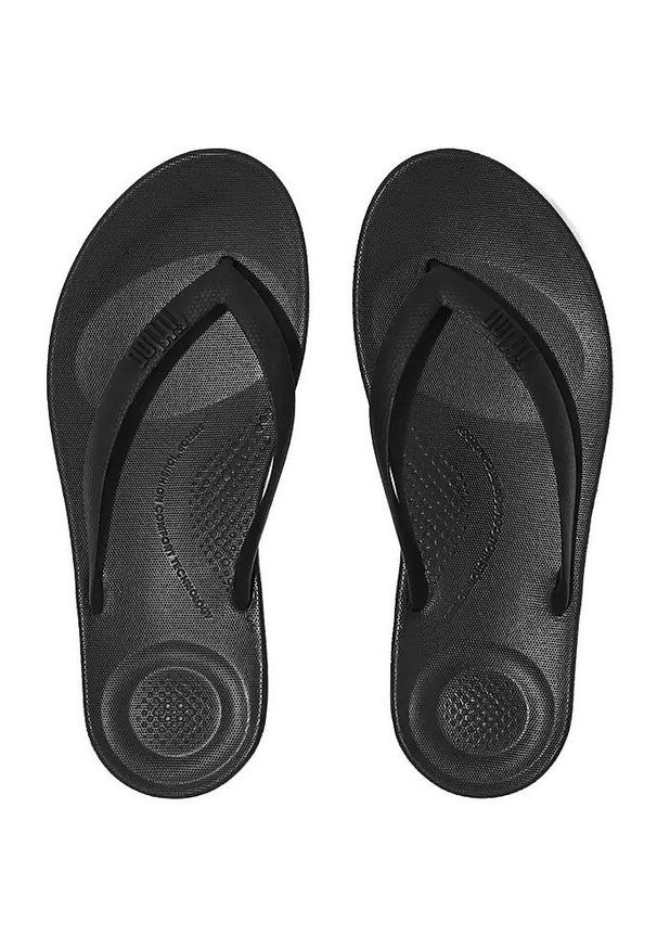 FIT FLOP - Plaskanie damskie FITFLOP Iqushion. Kolor: czarny. Materiał: guma, materiał. Styl: sportowy