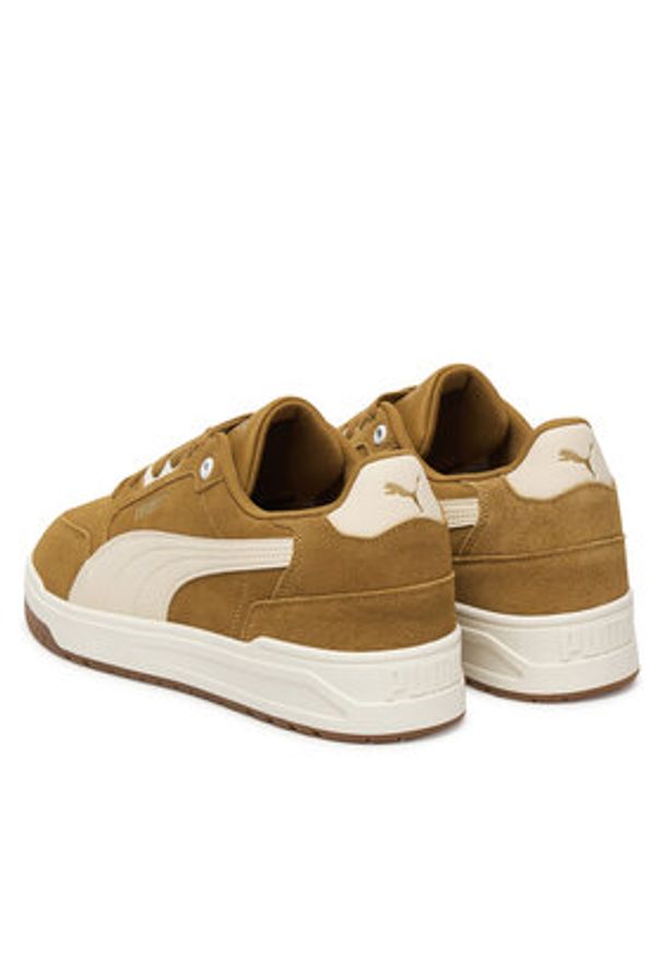 Puma Sneakersy Shuffle Downtown 402597 07 Brązowy. Kolor: brązowy. Materiał: skóra, zamsz
