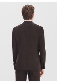 Pako Lorente - PAKO LORENTE - Brązowy garnitur męski. Kolor: brązowy. Materiał: wełna, poliester #2