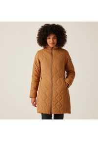 Regatta - Fritha III damska turystyczna pikowana kurtka. Kolor: beżowy. Materiał: puch. Sport: turystyka piesza #1