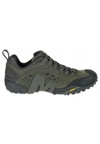 Buty Trekkingowe Męskie Merrell Intercept. Okazja: na co dzień. Kolor: szary. Materiał: skóra