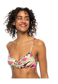 Roxy - Stanik bikini z miseczkami PRINTED BEACH CLASSICS Czarny Kobiety. Kolor: czarny. Materiał: materiał, nylon, elastan