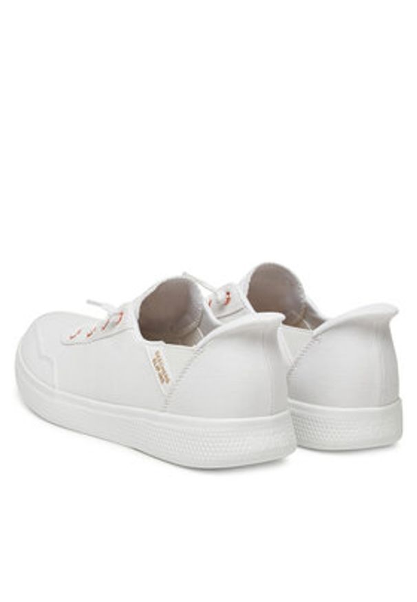 skechers - Skechers Sneakersy BOBS Skip Cute-B Cute Sweet 114815/WHT Biały. Kolor: biały. Materiał: materiał