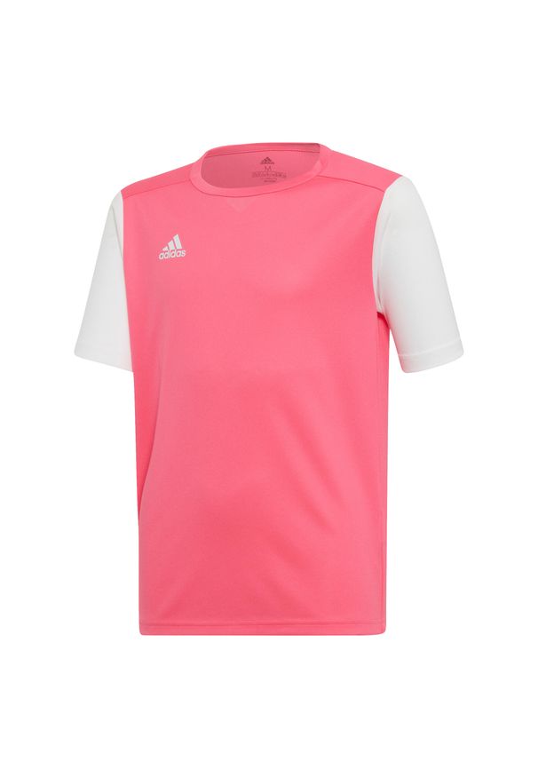 Adidas - Koszulka piłkarska dla dzieci adidas Estro 19 Jersey JUNIOR. Kolor: różowy. Materiał: jersey. Sport: piłka nożna