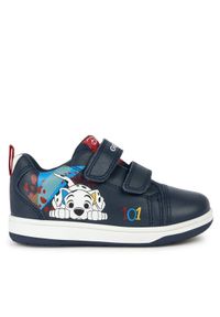 Geox Sneakersy B New Flick Boy B361LA 00085 C4211 M Granatowy. Kolor: niebieski. Materiał: skóra
