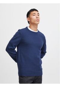 Blend Sweter 20716086 Granatowy Regular Fit. Kolor: niebieski. Materiał: syntetyk #1