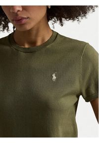 Polo Ralph Lauren T-Shirt 211971872501 Khaki Slim Fit. Typ kołnierza: polo. Kolor: brązowy. Materiał: bawełna #3