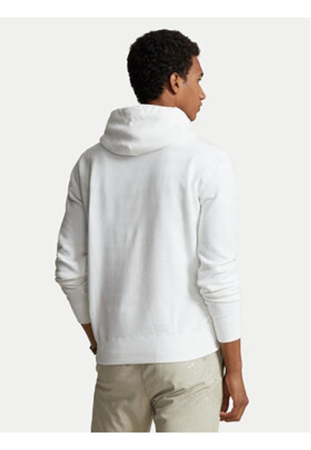 Polo Ralph Lauren Bluza Fleece 710766778009 Biały Regular Fit. Typ kołnierza: polo. Kolor: biały. Materiał: bawełna