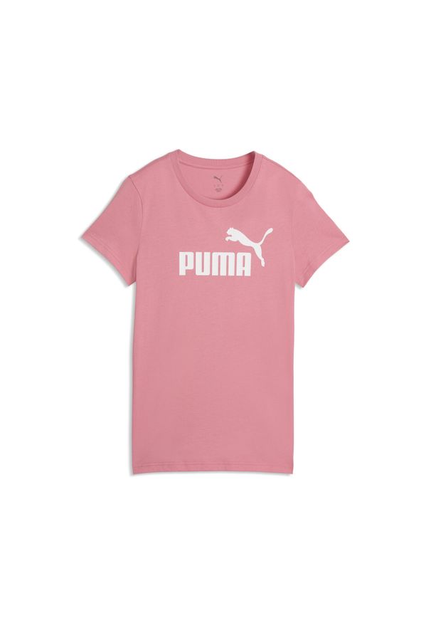 Puma - Damska koszulka z logo ESS No. 1 PUMA. Kolor: różowy. Sport: bieganie