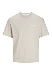 Jack & Jones T-Shirt Legacy 12256589 Beżowy Relaxed Fit. Kolor: beżowy. Materiał: bawełna #7