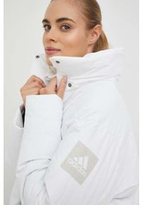 adidas Performance kurtka puchowa damska kolor biały zimowa. Kolor: biały. Materiał: puch. Sezon: zima #1