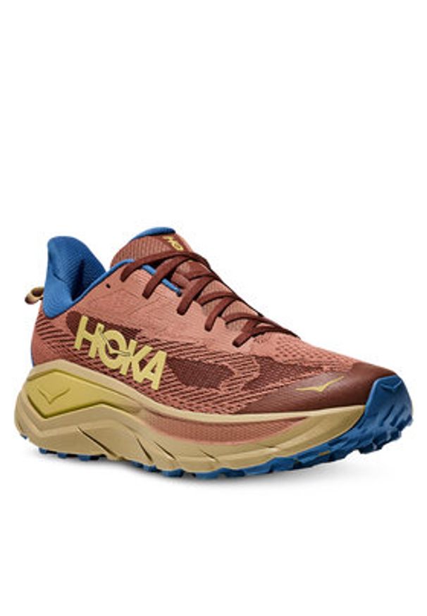 HOKA - Hoka Buty do biegania Challenger 8 1168716 Brązowy. Kolor: brązowy. Materiał: materiał