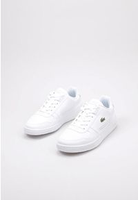 Tenisówki Lacoste Model T-clip 123 13 Sfa Kolor Biały. Kolor: biały, wielokolorowy. Materiał: skóra, tkanina