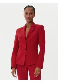 Hugo - HUGO Marynarka Agonia-1 50539976 Czerwony Slim Fit. Kolor: czerwony. Materiał: syntetyk