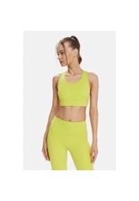 Crop top power Cardio Bunny. Kolor: zielony, wielokolorowy, żółty